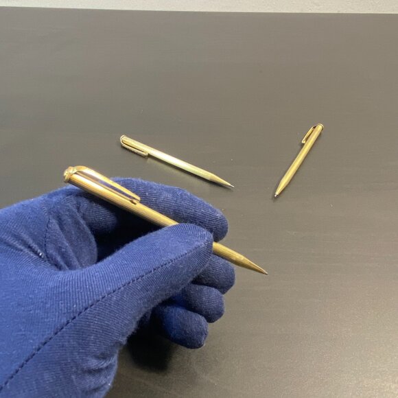 SELECT Pencil, MECHANICAL pencil, metal pen, golden color, ONE Pencil, made in J - Picture 10 of 10